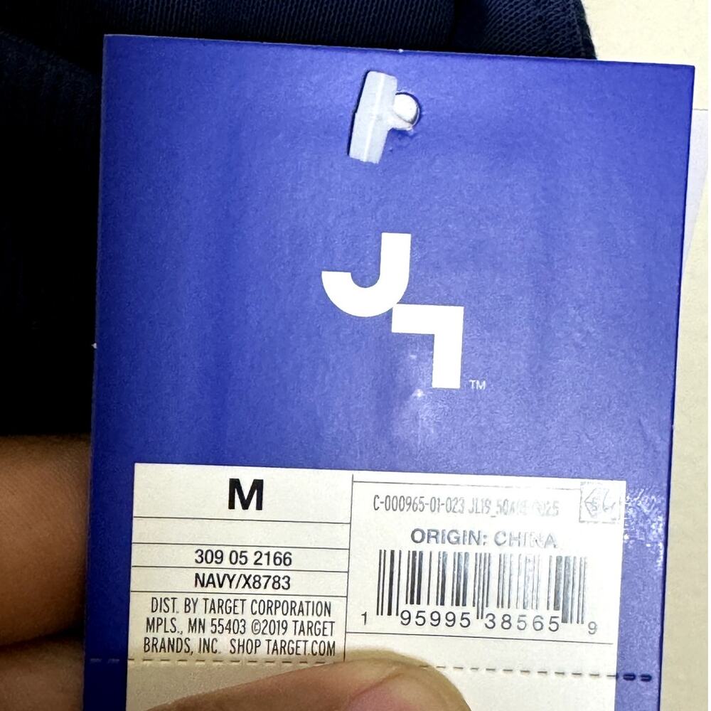 *2 Pack * NWT Joy Lab Blue Women's Workout Crop Top with support bra Size M - Picture 3 of 8
